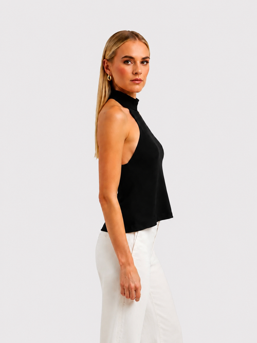 Lavanice Sculpt Halter Top with Built-In Bra
